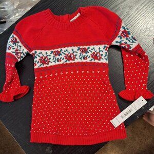 Nicole Miller New York Red Sweater Dress